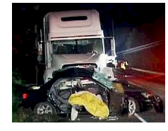Injuries caused by an accident with a negligent truck driver